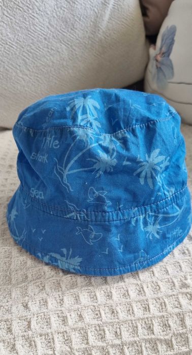 Czapeczka kapelusik bawelniany na lato Cubus 74 do 80 w palmy