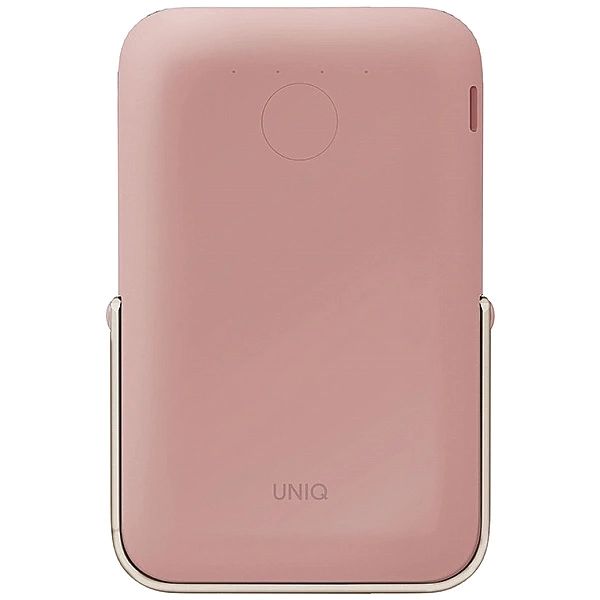 Powerbank UNIQ Hoveo magnetyczny 5000mAh USB-C 20W PD - różowy