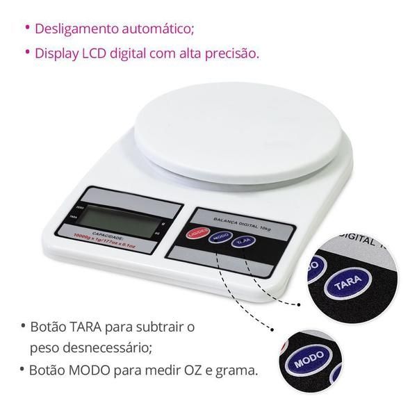 Balança Digital Cozinha - 10kg - Nova sem uso