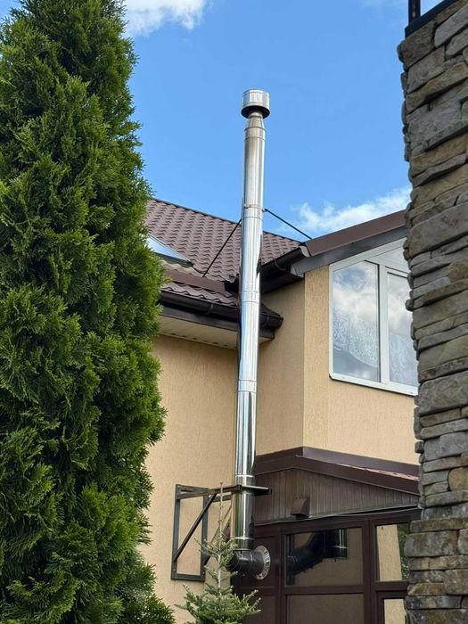 Утеплена димохідна труба для котла,каміна,буржуйки 230