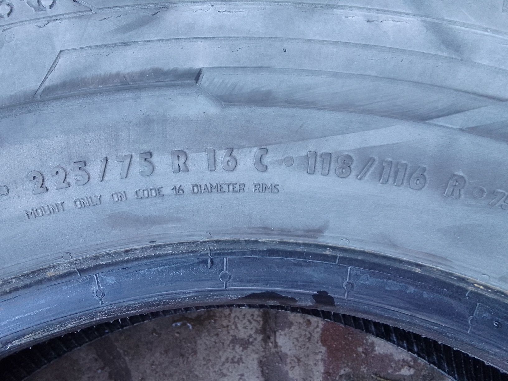 4 Opony letnie 225/75r16C CONTINENTAL 6.5mm