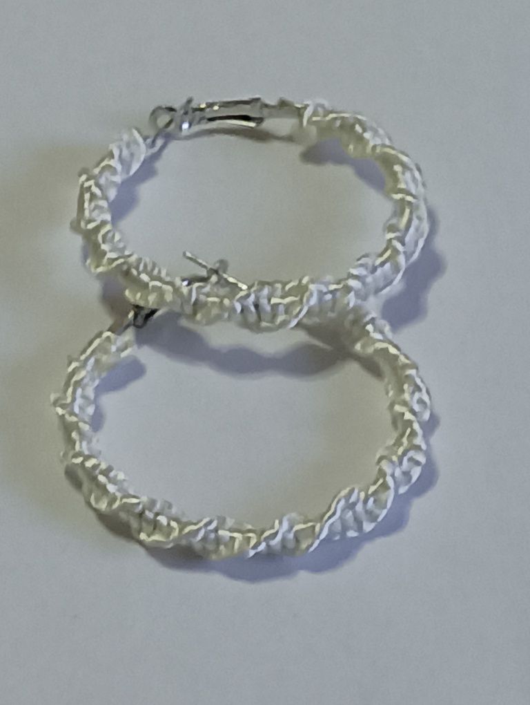 Argolas em macramé