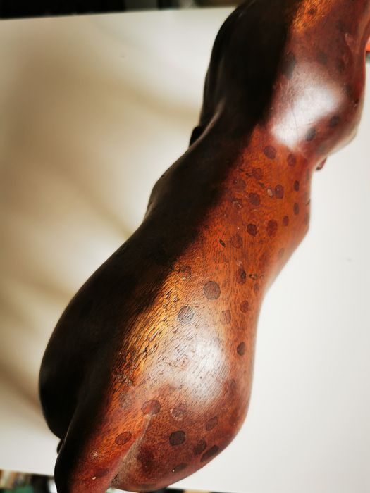 Деревянная пантера 50 см ягуар леопард статуэтка декор