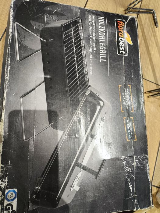 Grill węglowy przenośny na piknik kamping pod namiot