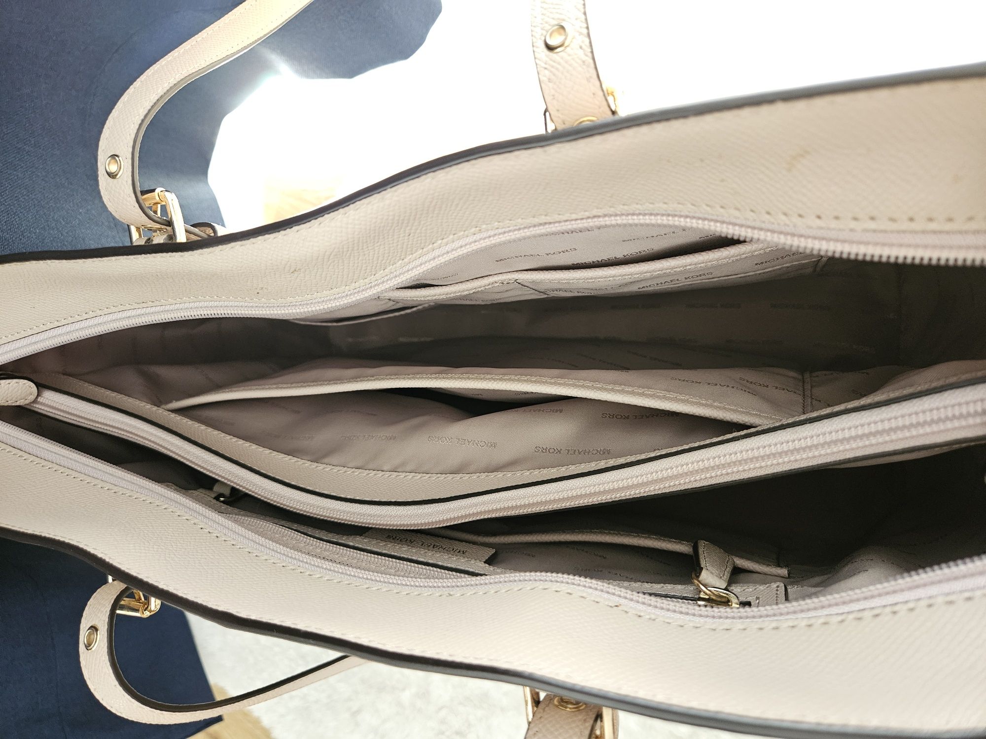 Michael Kors - rosa/beige com compartimento para computador
