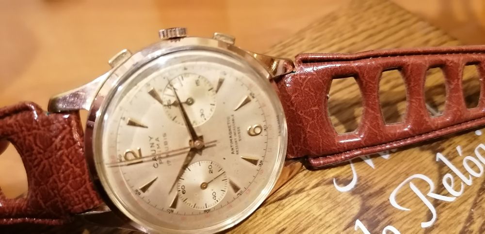 Relógio antigo cauny cronografo