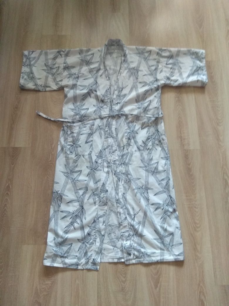 M/L  Długi Szlafrok Bawełna Japoński styl