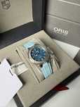 Швейцарський годинник Oris Aquis Date Lady, водонепроникнені, блакитні