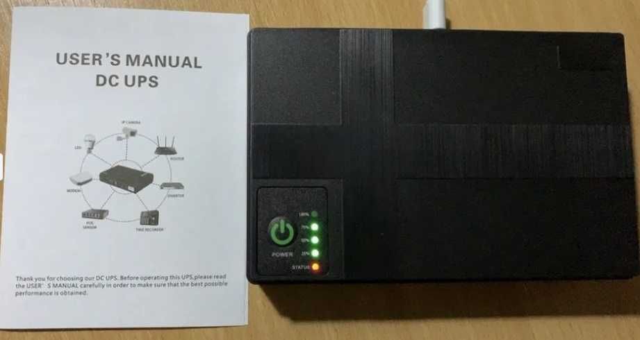 Безперебійник для роутера  mini UPS  18W 10400mAh DC 9V 12V акумулятор