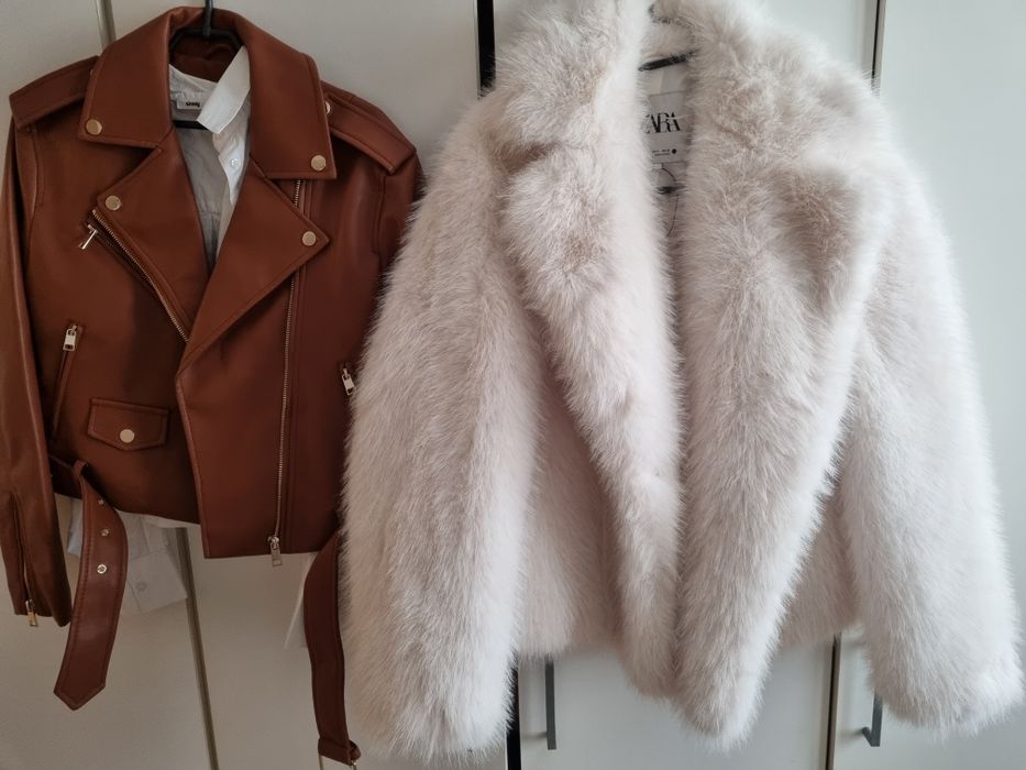 Nowe futro ZARA rozmiar S