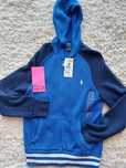 Polo rapaz ralphlauren azul com capuz