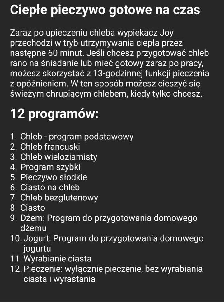 Wypiekacz do chleba