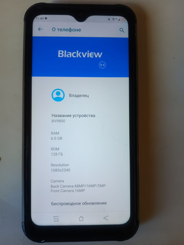 Blackview bv9800 6/128 ip68 захищений смартфон з великою батареєю