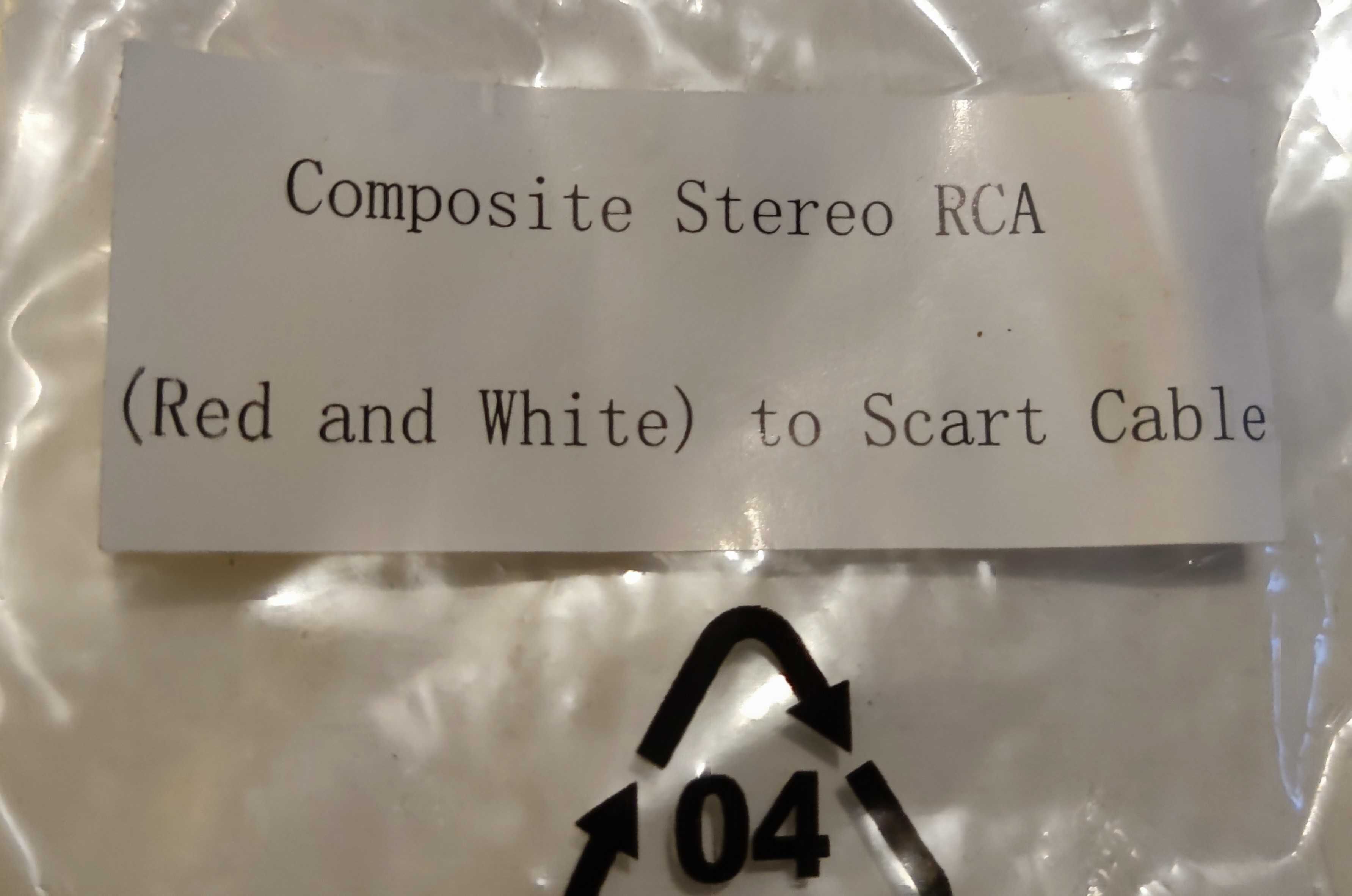 Przewód Composite Stereo RCA to SCART