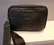 KARL LAGERFELD czarna damska nowa torebka logowana