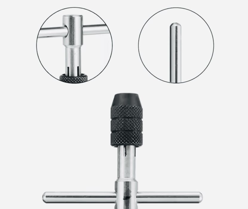 Набор метчиков с воротком 5шт M3 M4 M5 M6 M8