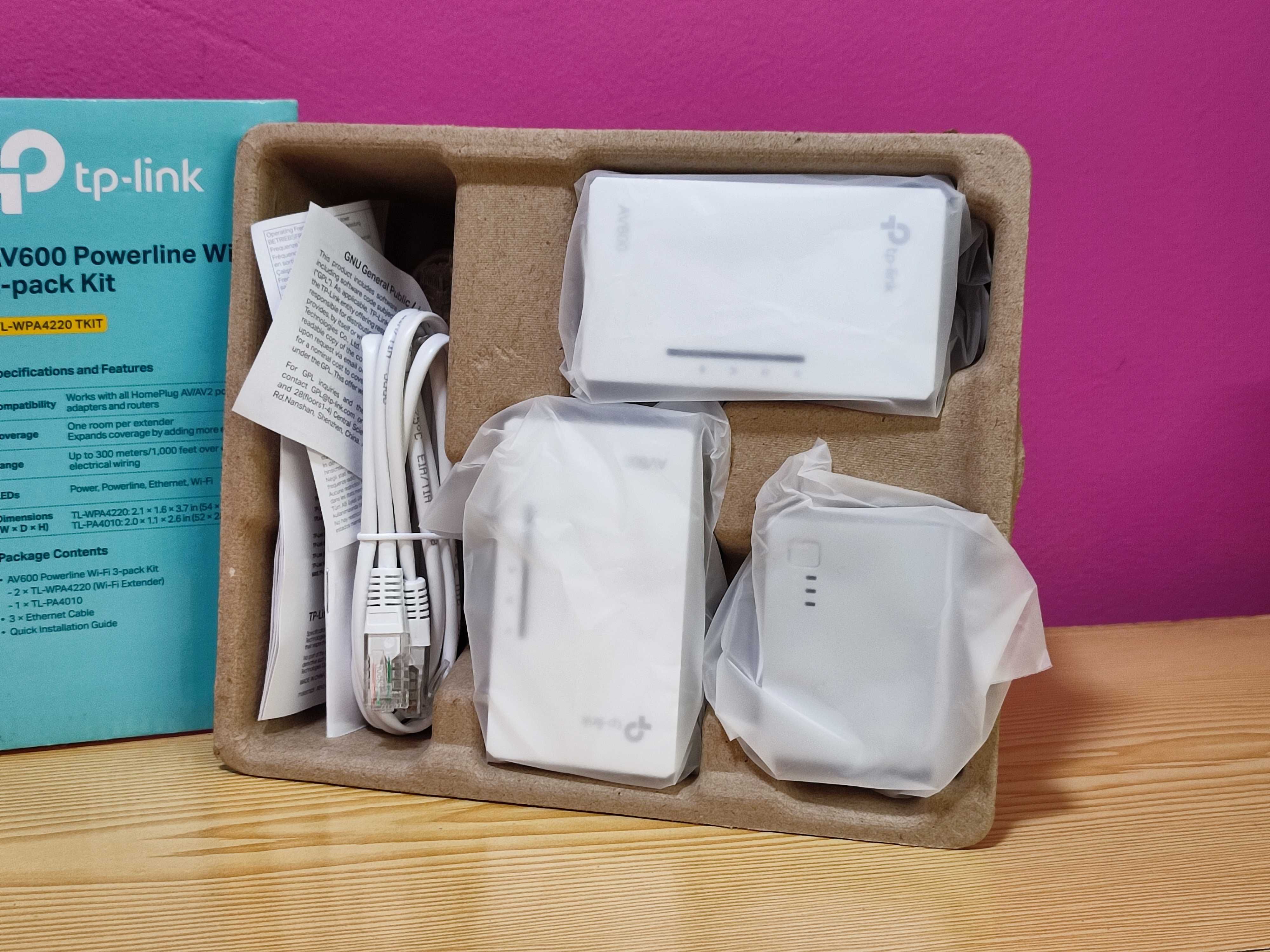 Kit 3x AV600 Tp-Link Wi-Fi Powerline Repetidor CPL