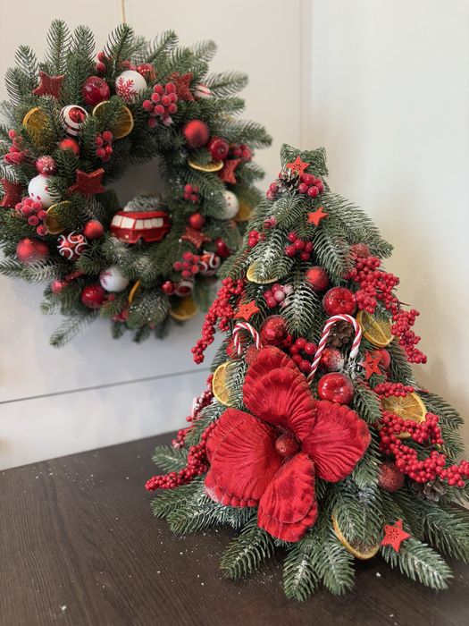 Swiąteczna dekoracyjna choinka, choinka biurkowa, sztuczna choinka dek