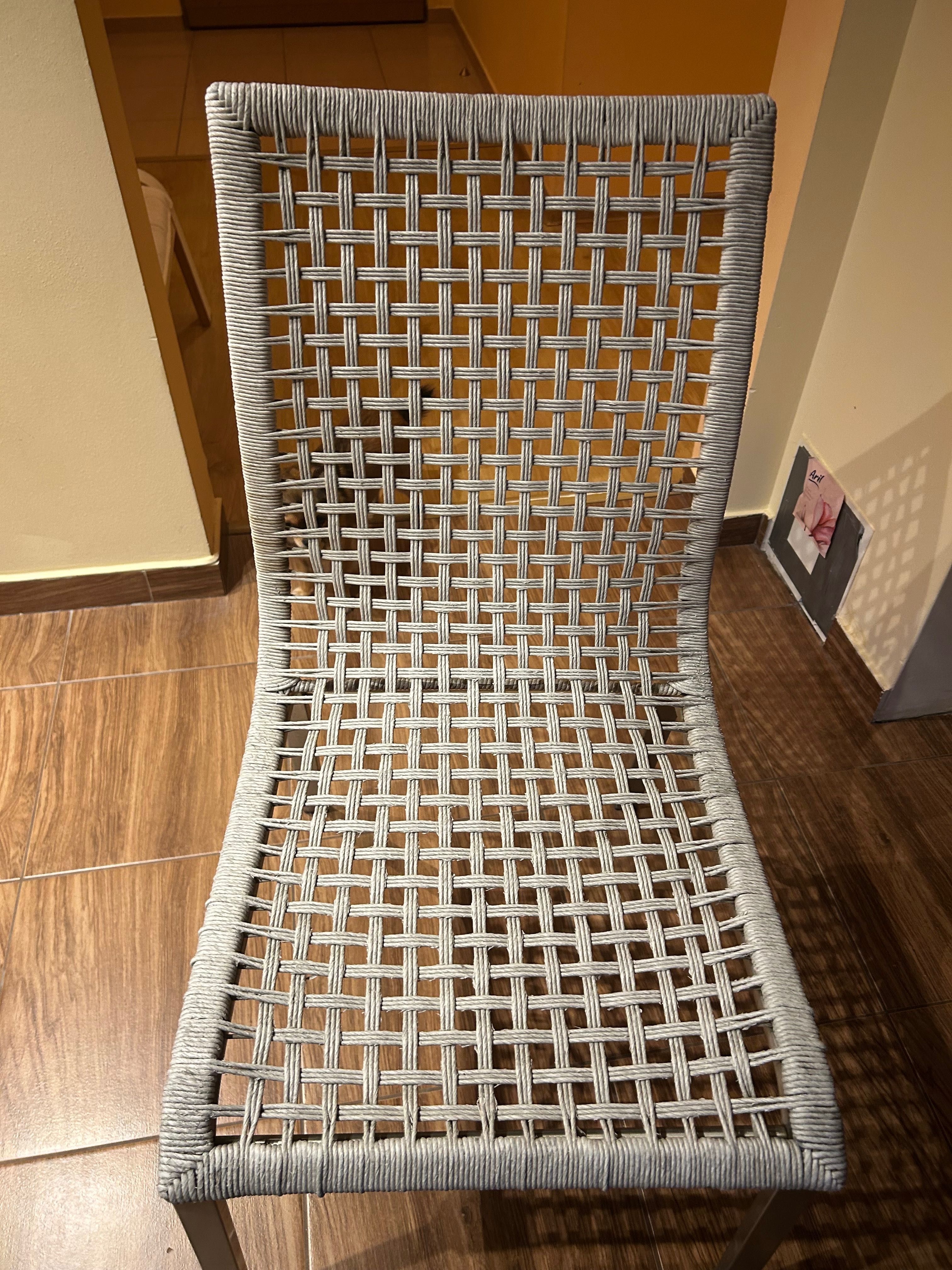 2 krzesła ikea do kuchni ogrodu plecione