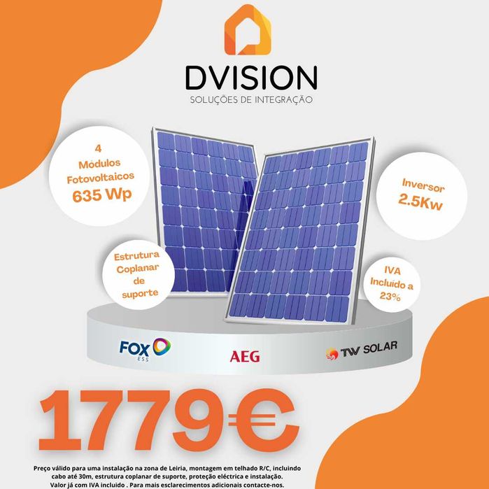 Kit de painéis solares fotovoltaicos 635Wp