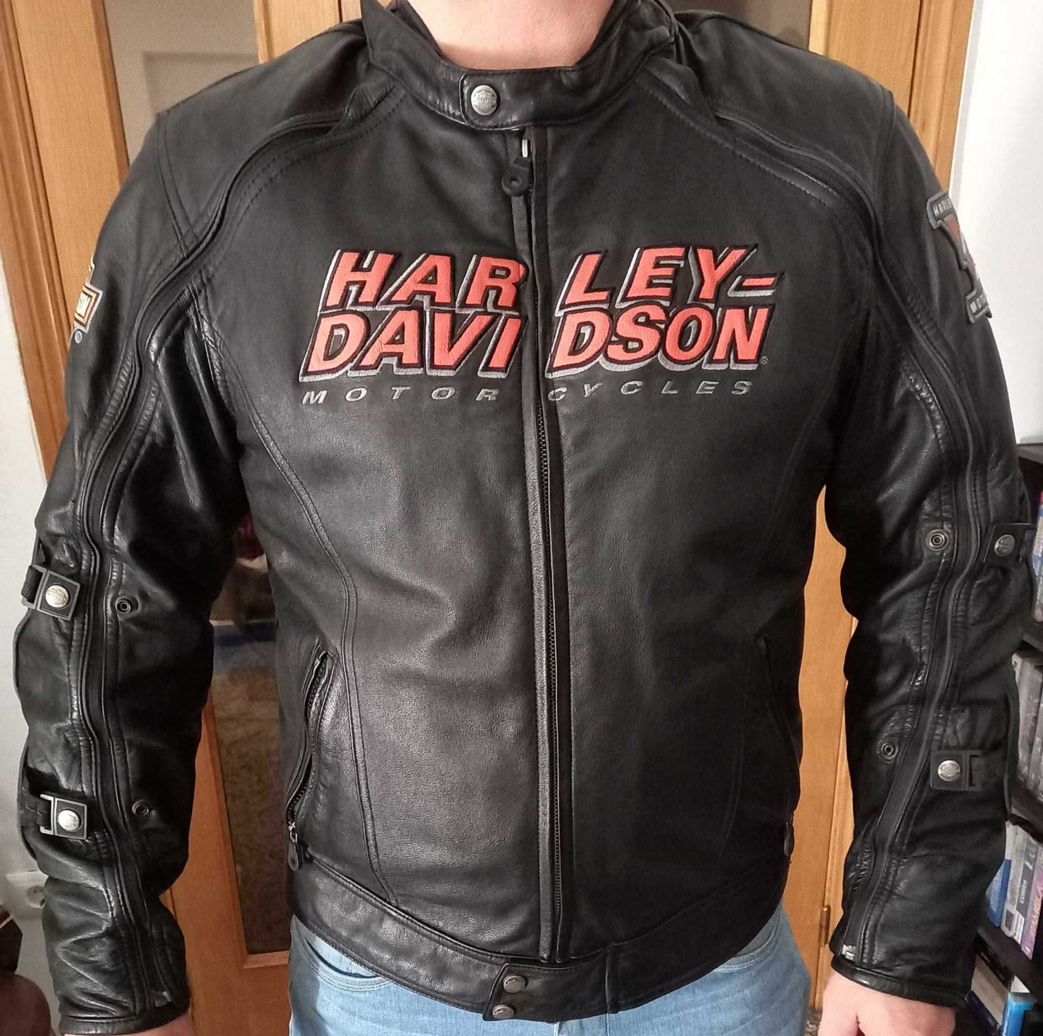 casaco em pele harley davison