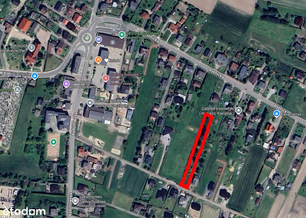 Działka budowlana - Gaszowice Centrum - 2 521 m2
