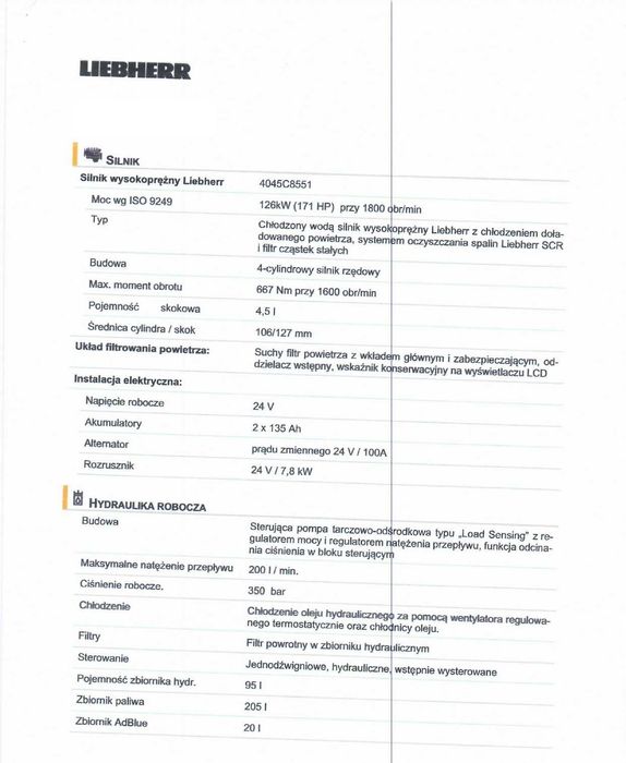 Liebherr L538 ładowarka kołowa JAK NOWA