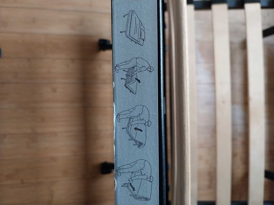 Ikea Lycksele, łóżko (185x80 cm)składane , z opcją fotela, z materacem