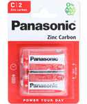 Panasonic LR14 1.5V 2szt baterie R14 C Zinc Carbon