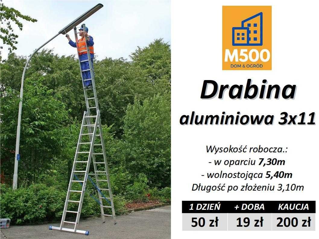 Wypożyczę DRABINA aluminiowe 3x7 3x9 3x11 uniwersalne lekkie