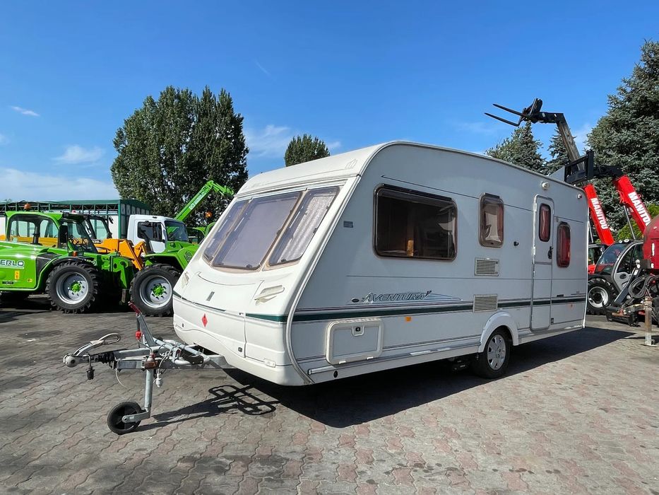 Abbey Aventura 316 Przyczepa Kempingowa Kemping 5-6 Osobowy Bardzo ładny  Gotowa do jazdy,Wc,Prysznic,Kuchenka + Piekarnik,E MOVE Mover,Zadbana!