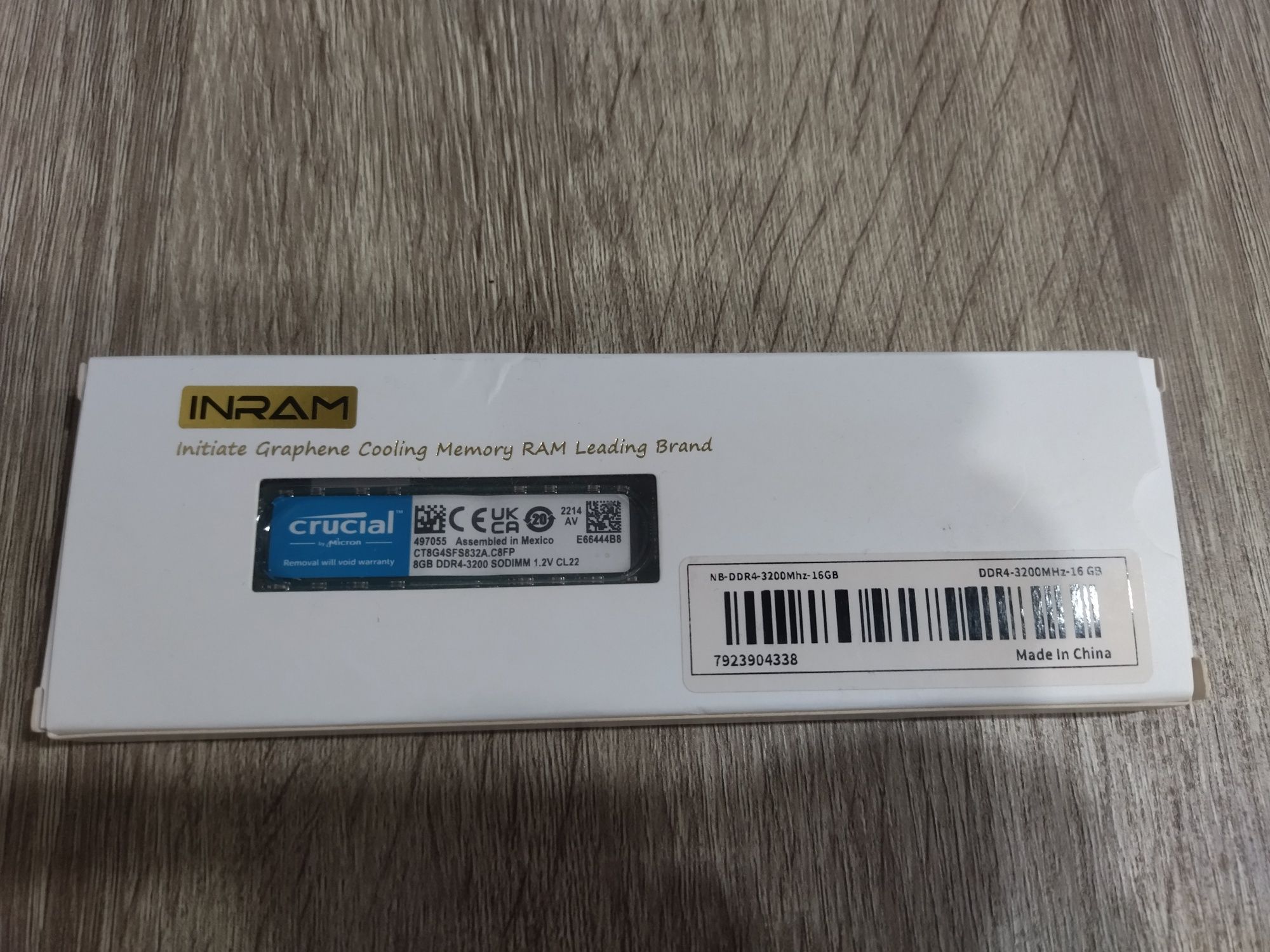 Оперативна пам'ять 8Gb CRUCIAL DDR4 3200MHz