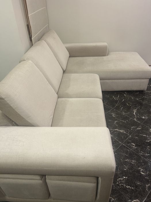 Sofa chaice long Beje