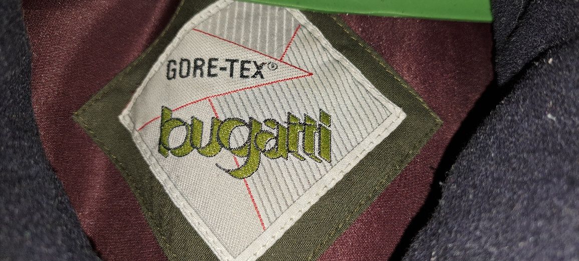 Wełniana, granatowa kurtka męska Bugatti r. XXL