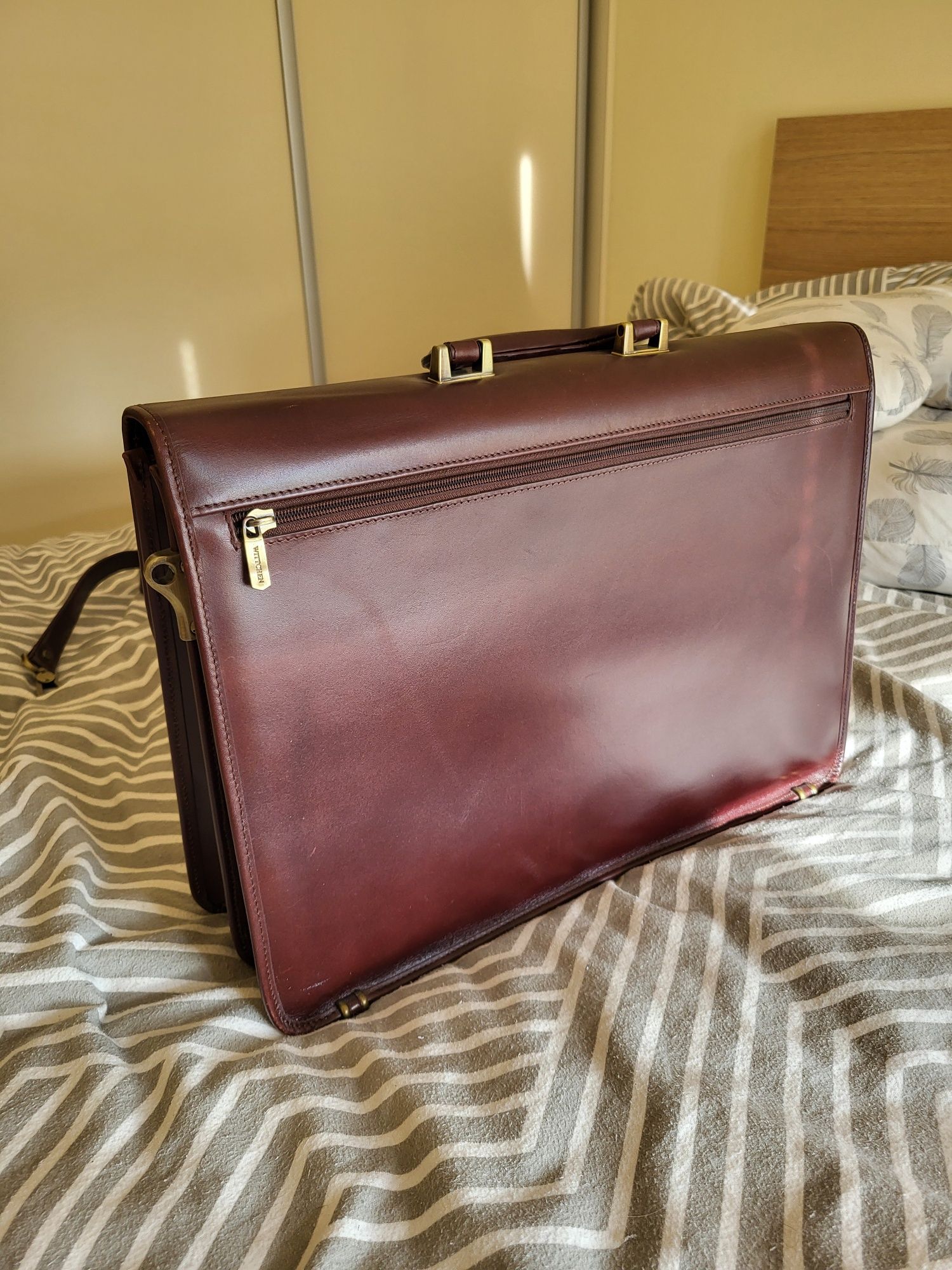 Teczka Wittchen męska ciemny brąz aktówka laptop