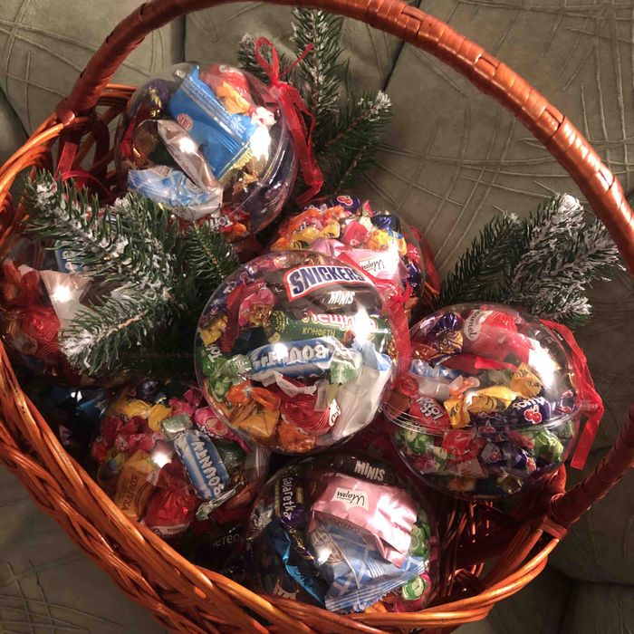 Шар на елку разъемный новогодний декор