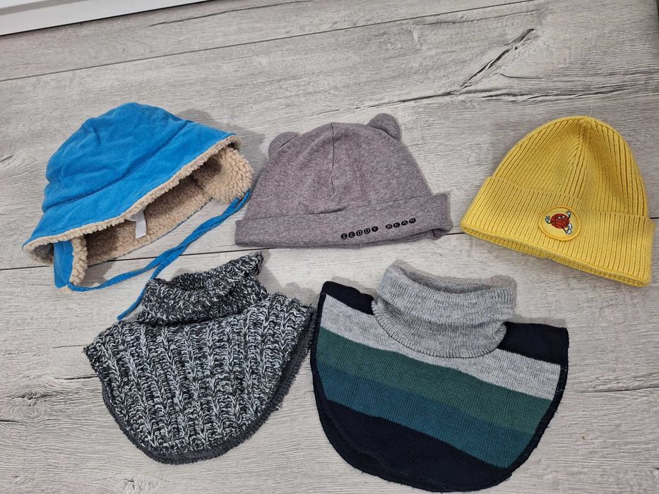 Czapka i komin chłopięcy, Reserved/ Cool Club, zestaw 5szt