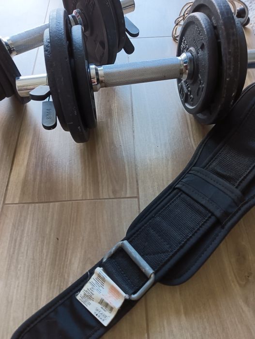 Cinta de musculação + corda de saltar Domyus como novos !*