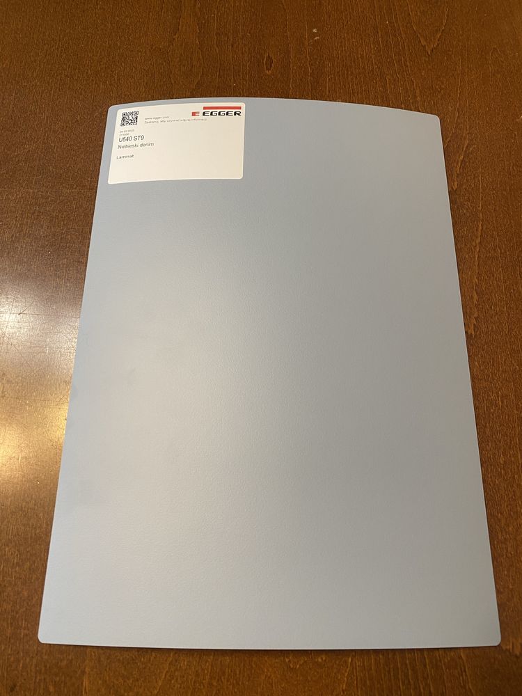Egger próbka próbki U540 ST9 Niebieski denim