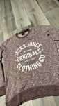 Bluza Jack&Jones XL męska bordowa logowana bawełna nie ocieplana