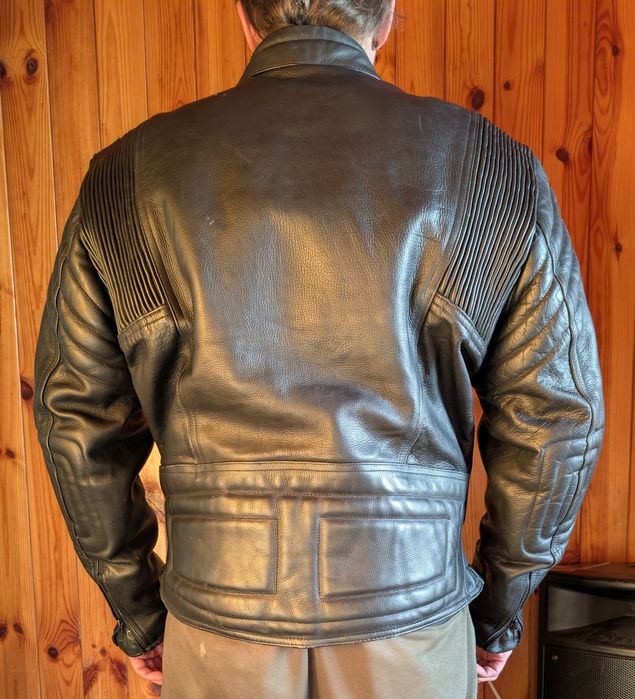 Шкіряна мотокуртка Euro style 48 size ідеальний стан, натуральна шкіра