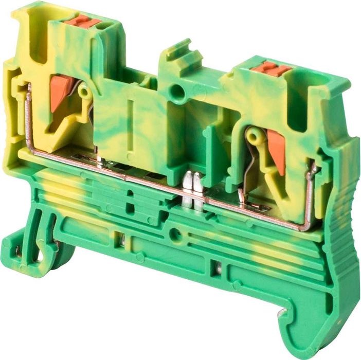 Zaciskowa listwa uziemiająca na szynę DIN 2.5mm2