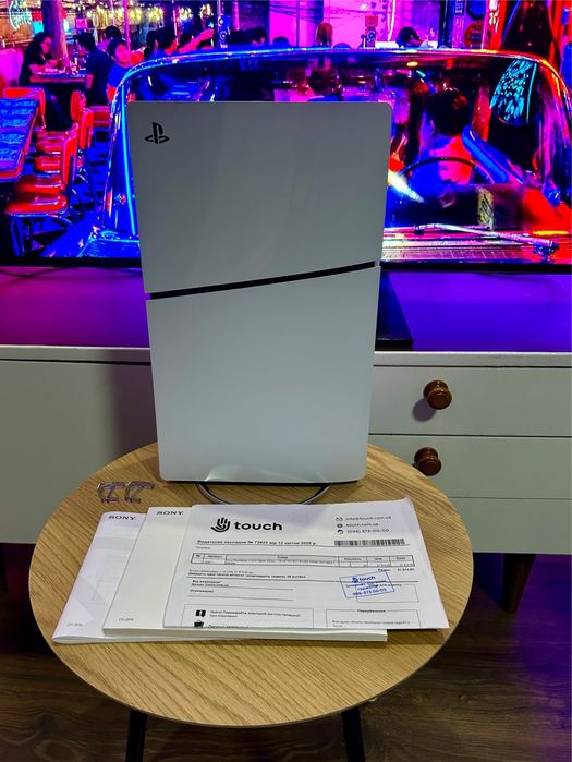 Новая PlayStation 5 Slim чек подписка PS+ игры кастом джой подставка