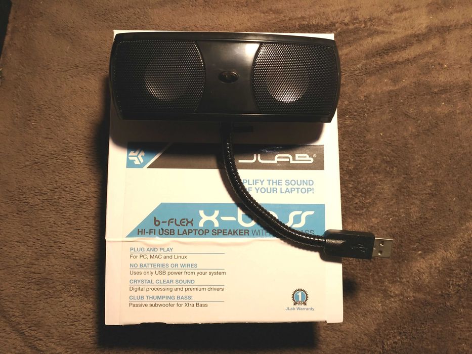 USB колонки + звуковая карта JLab X-Bass с сабвуфером для ноутов