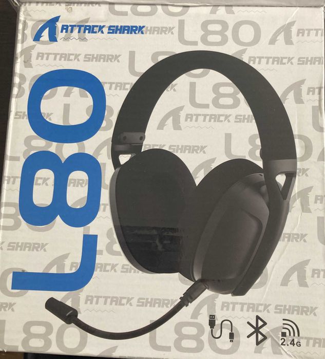 ATTACK SHARK L80 ultra-lekki gamingowy zestaw słuchawkowy
