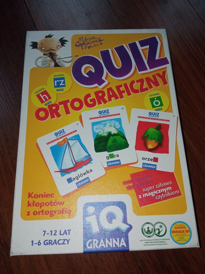 Gra planszowa quiz ortograficzny granna