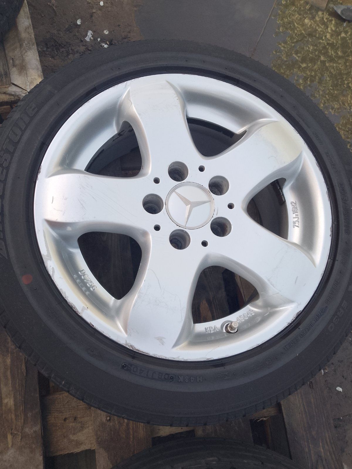 Диски Мерседес 5×112/R16/7J/ET-37/DIA 66.6mm, з Німеччини