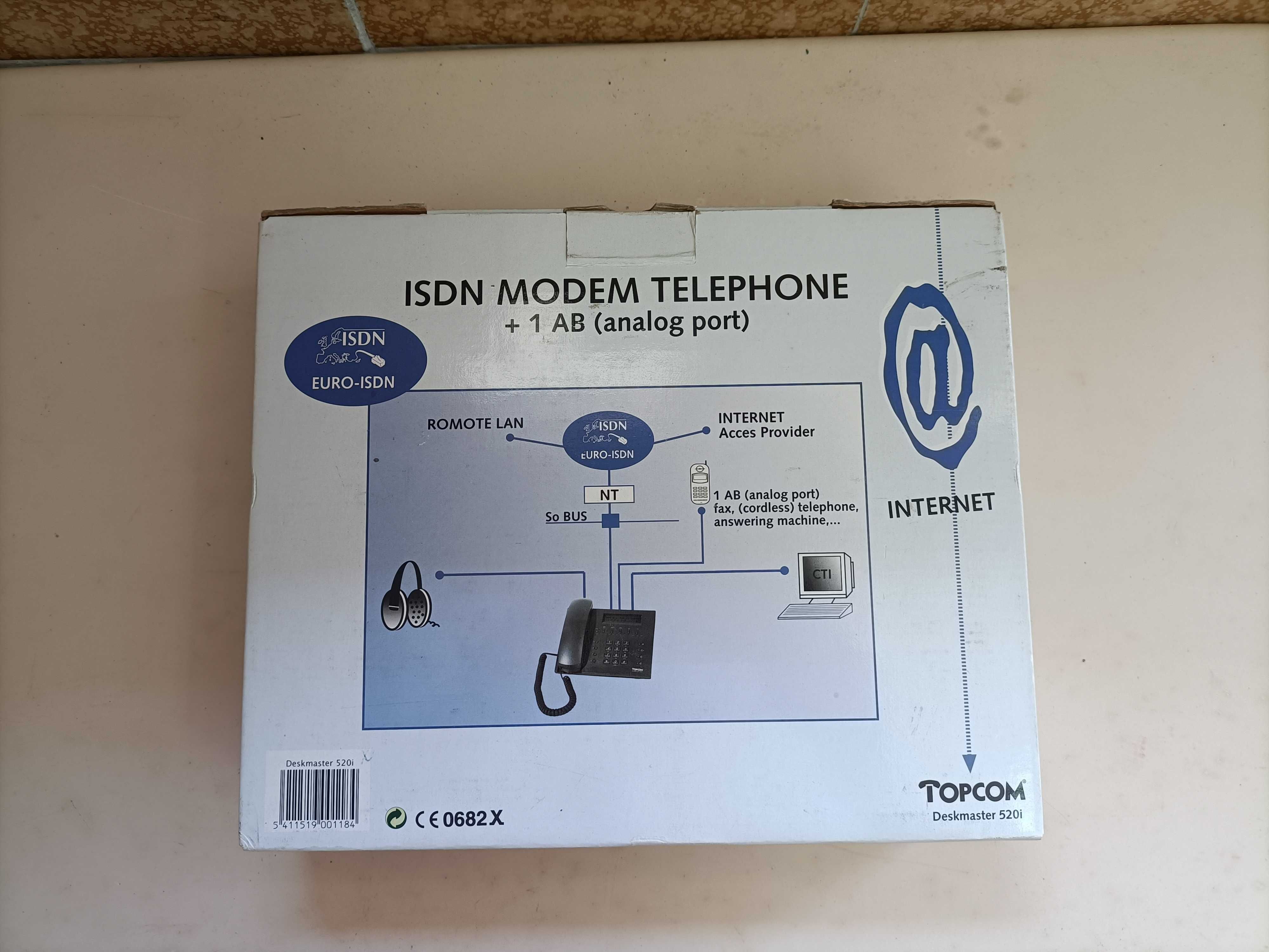 Telefone ISDN RDIS Topcom Deskmaster 520i como novo
