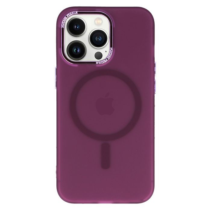 Magnetic Frosted Case Do Iphone 12 Pro Max Fioletowy