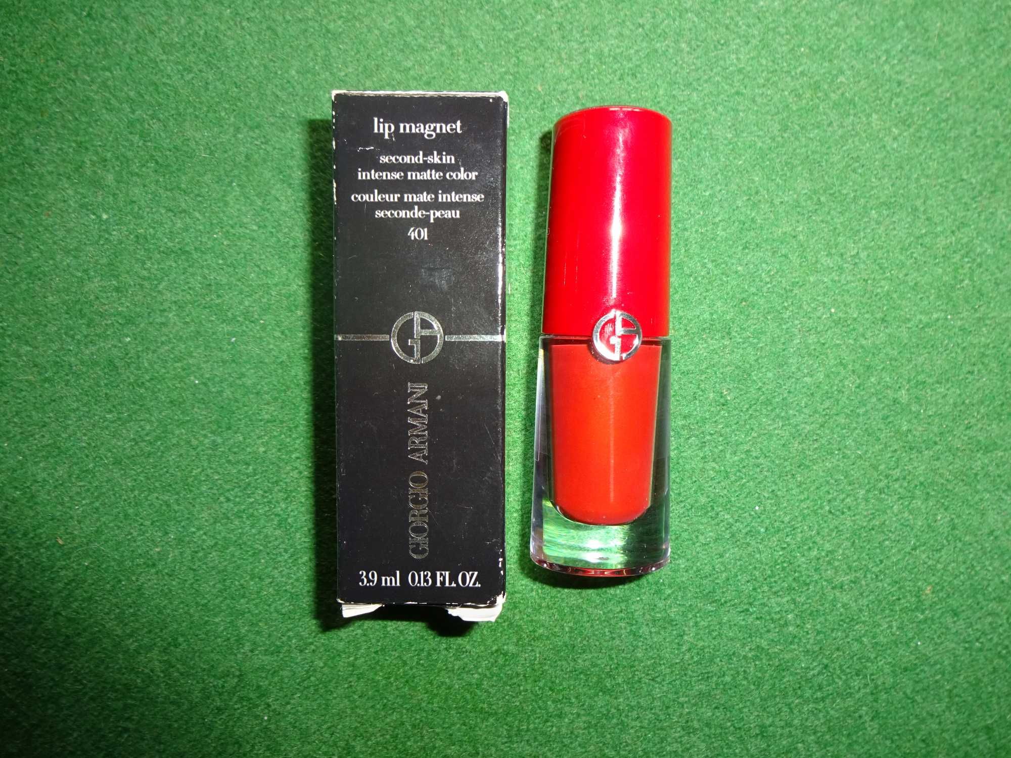 GIORGIO ARMANI Lip Magnet Scarlatto Red 401 czerwona pomadka